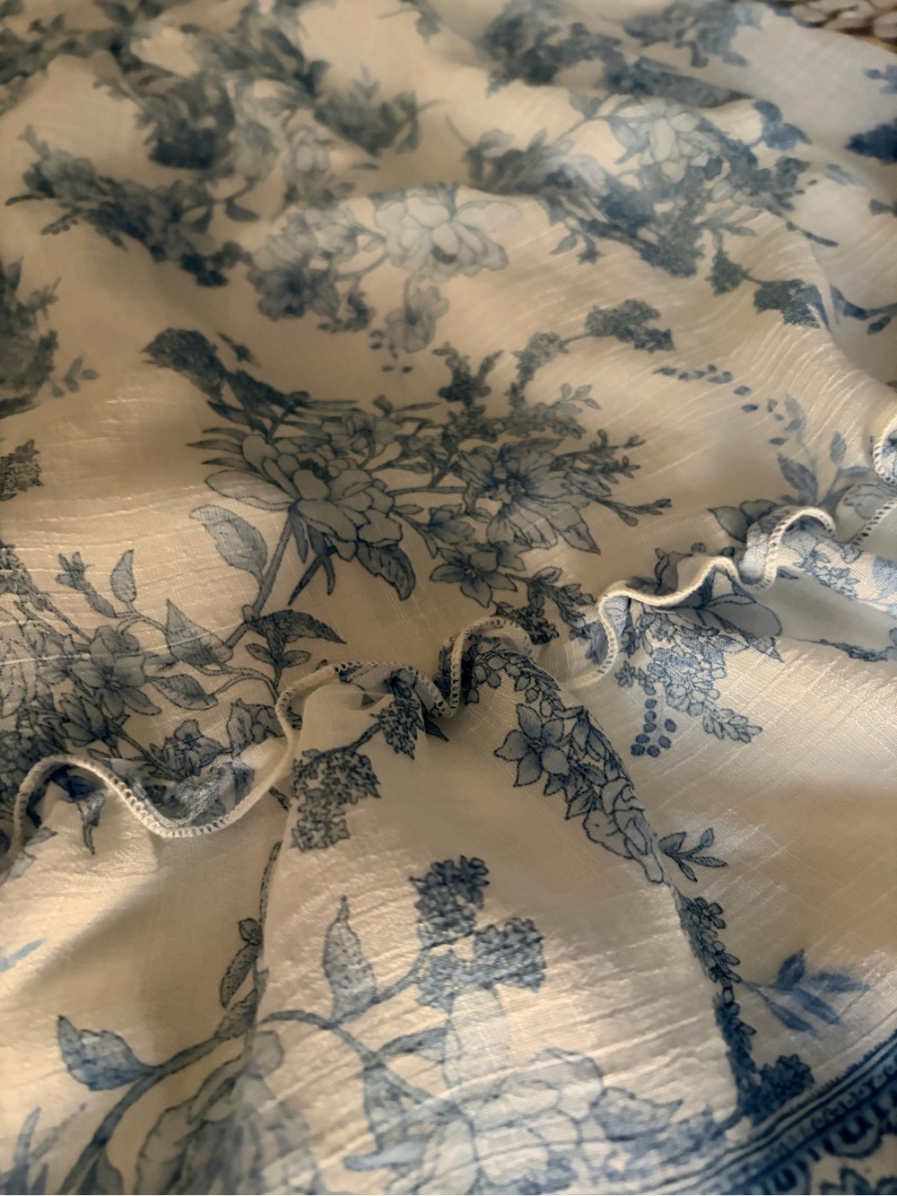 NWT Blu Pepper boutique floral cottagecore midi square neck dress, L - Picture 12 of 12